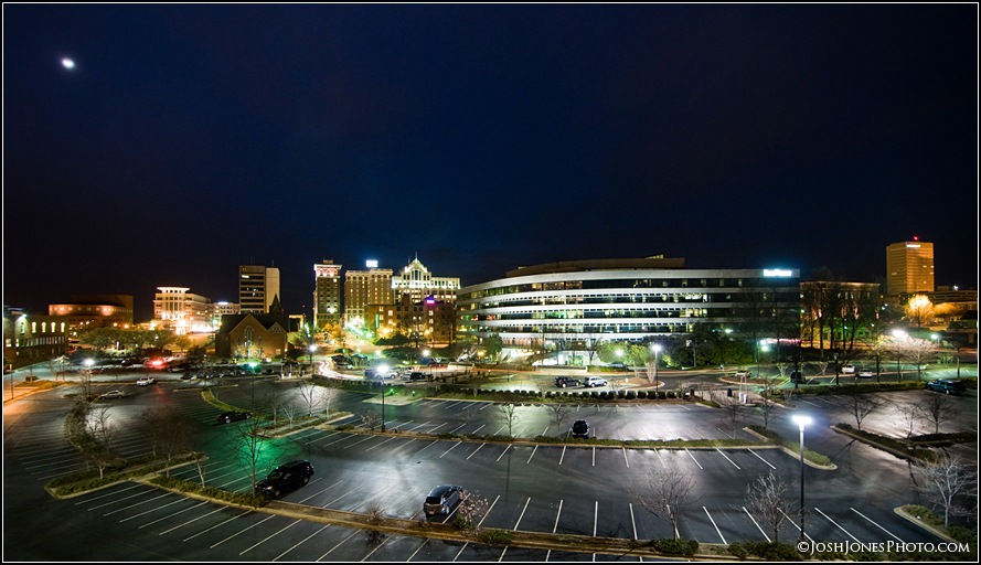 Greenville SC Downtown At Night