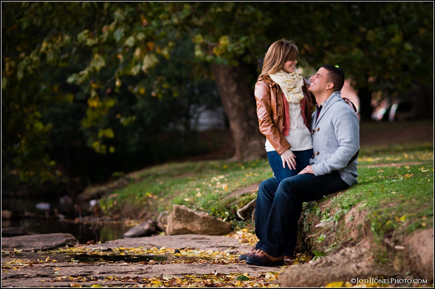 Fall Falls Park Engagement Session