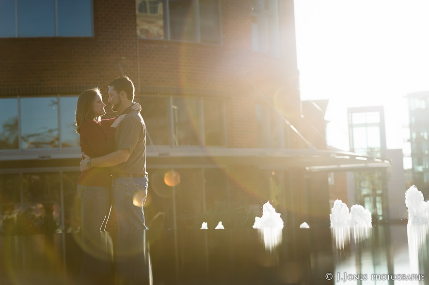 Downtown Greenville SC Fall Engagement Photos