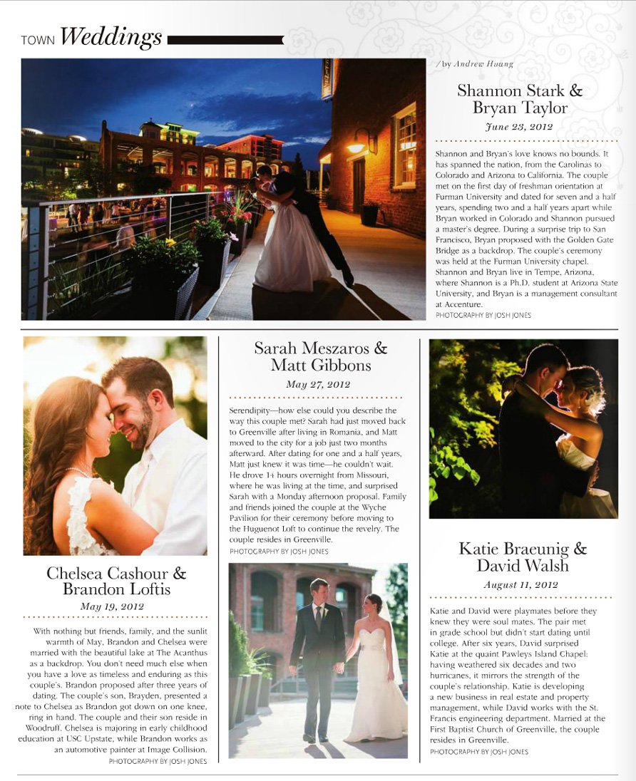 J. Jones Photography featured in TOWN Magazine