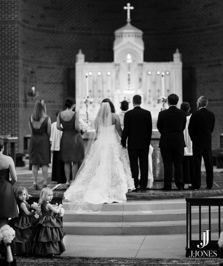 Prince of Peace Catholic Church Wedding Ceremony Photos Greenville SC